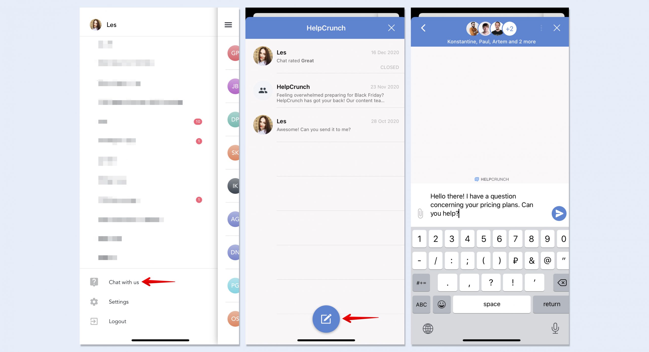 helpcrunch-in-app-chat