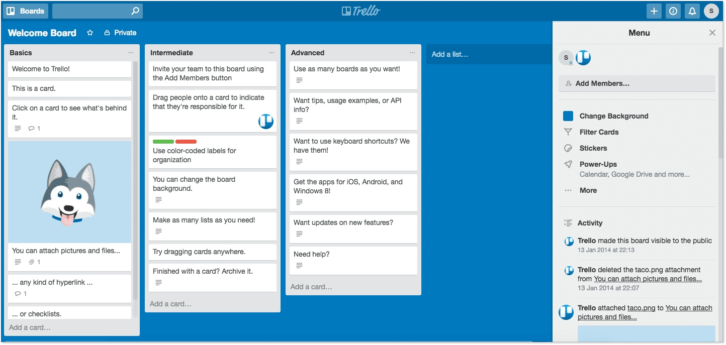 Customer-onboarding-interactive-tutorial-Trello-example