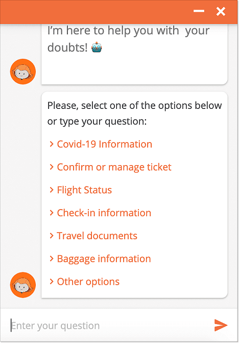 Rule-based FAQ chatbot example