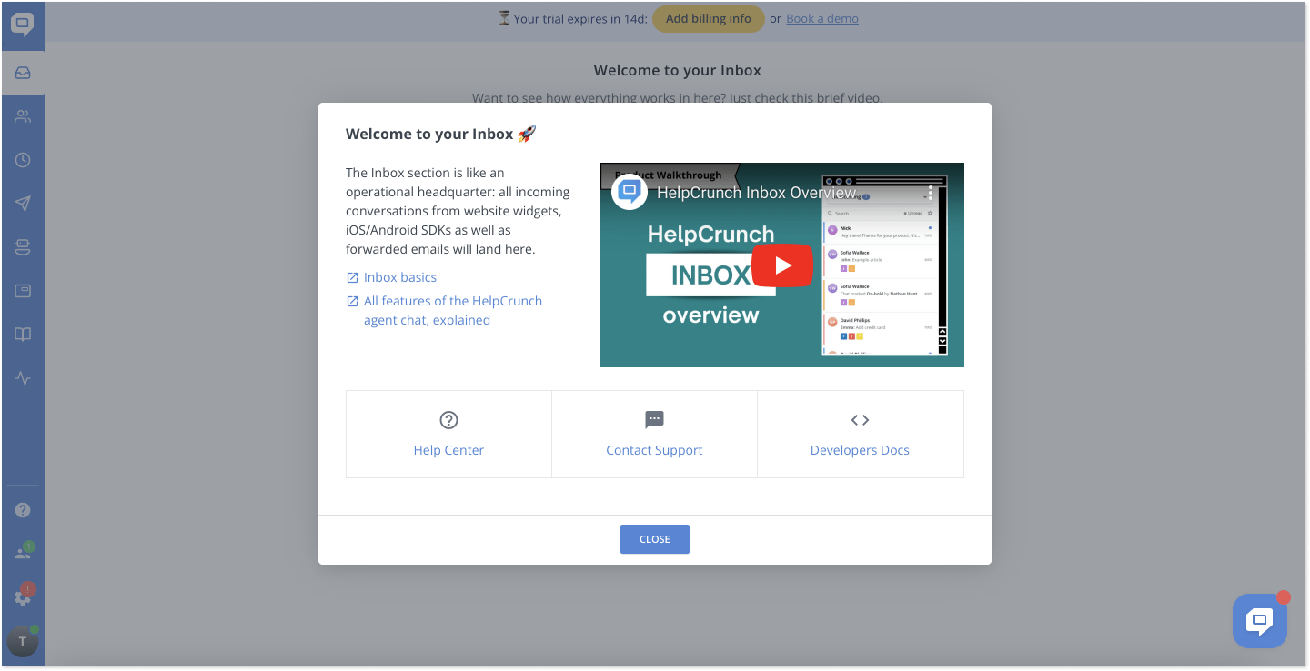 HelpCrunch-welcome-to-your-inbox