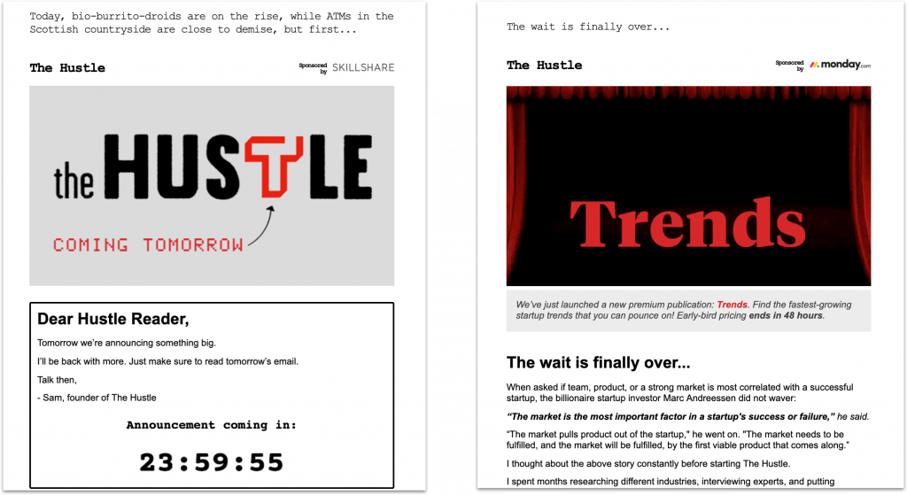 Hustle email