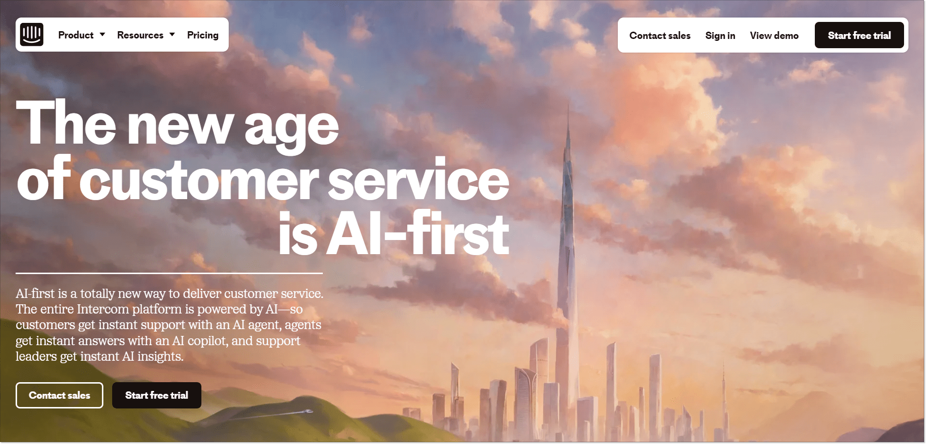 intercom home page