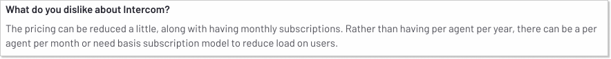 intercom cost negarive review