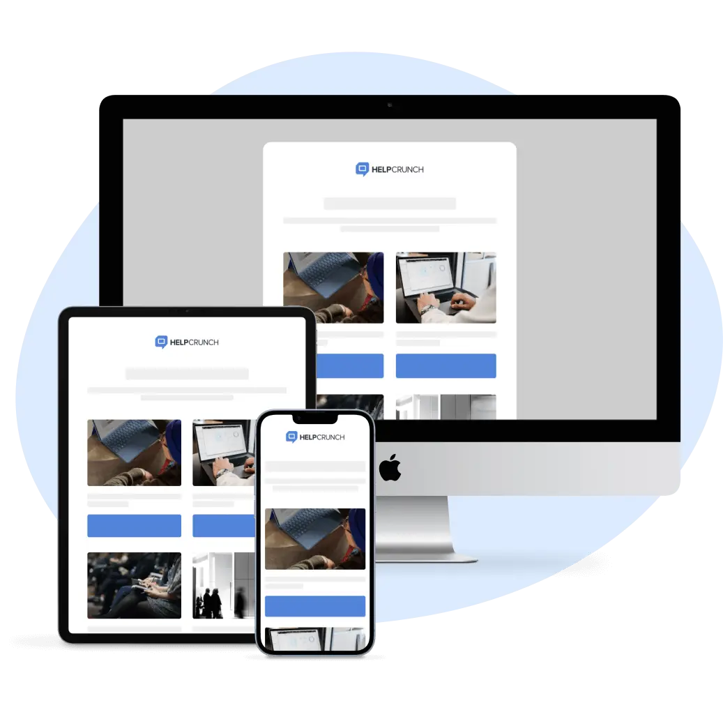 Email marketing software by HelpCrunch
