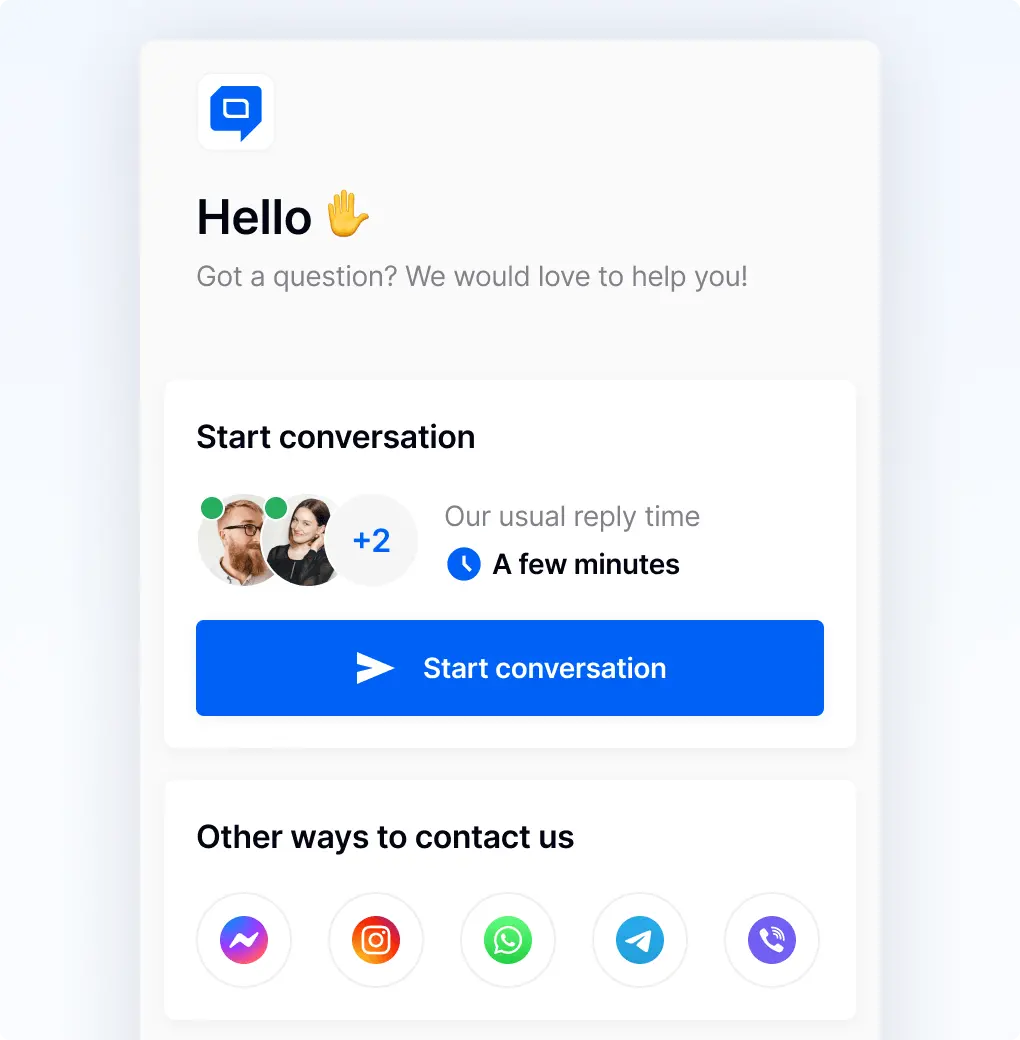 Multichannel widget